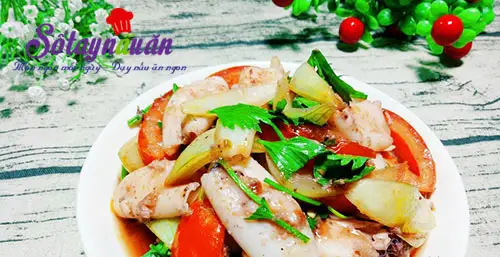 Hướng dẫn l&agrave;m mực x&agrave;o chua ngọt ngon kh&oacute; cưỡng 6