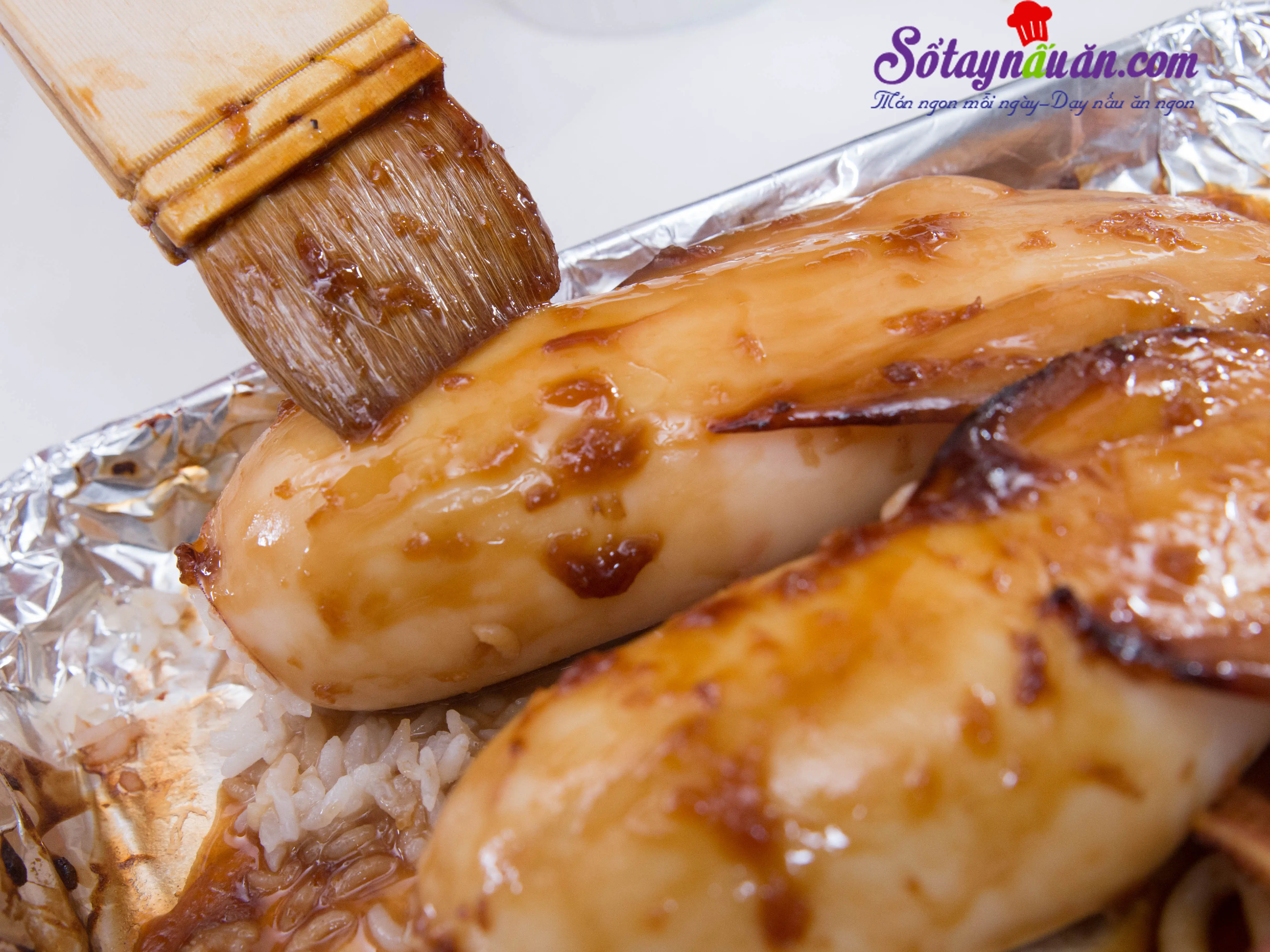 Mực nhồi cơm sốt Teriyaki - m&oacute;n ngon kh&ocirc;ng thể cưỡng 8
