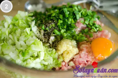 Ngọt m&aacute;t cải thảo vi&ecirc;n thịt 2
