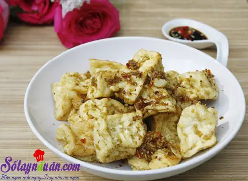 Đậu phụ rán sả ớt mới lạ