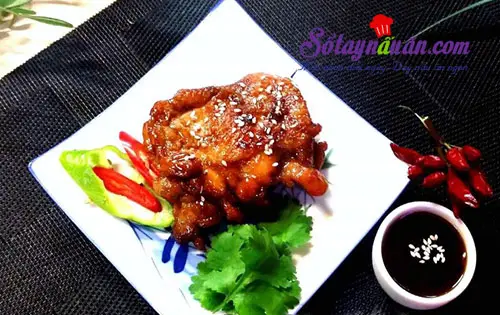 Đùi gà chiên sốt teriyaki – ăn là không thể ngừng