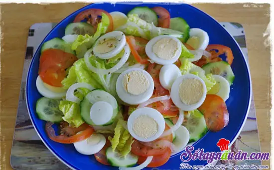 Hướng dẫn cách làm salad rau xà lách trộn dầu giấm ngon