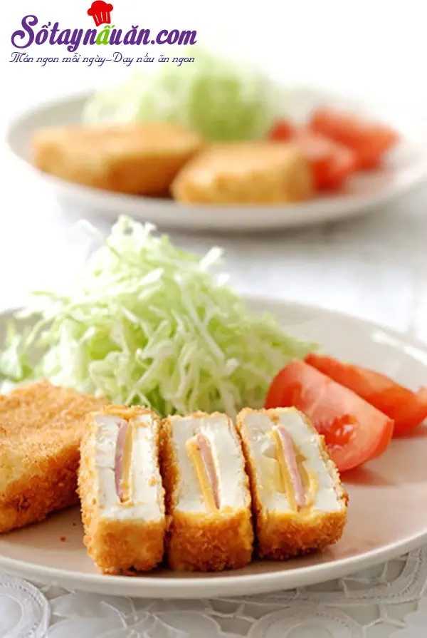 Hướng dẫn làm đậu phụ kẹp phô mai chiên xù ngon mê mẩn