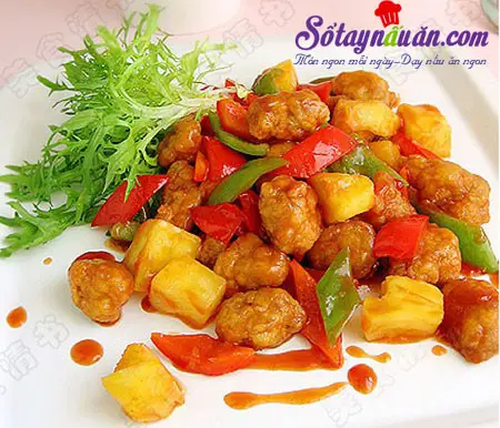 Hướng dẫn làm thịt chiên xốt dứa chua ngọt tuyệt hảo