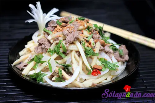 Nộm măng tươi thịt bò